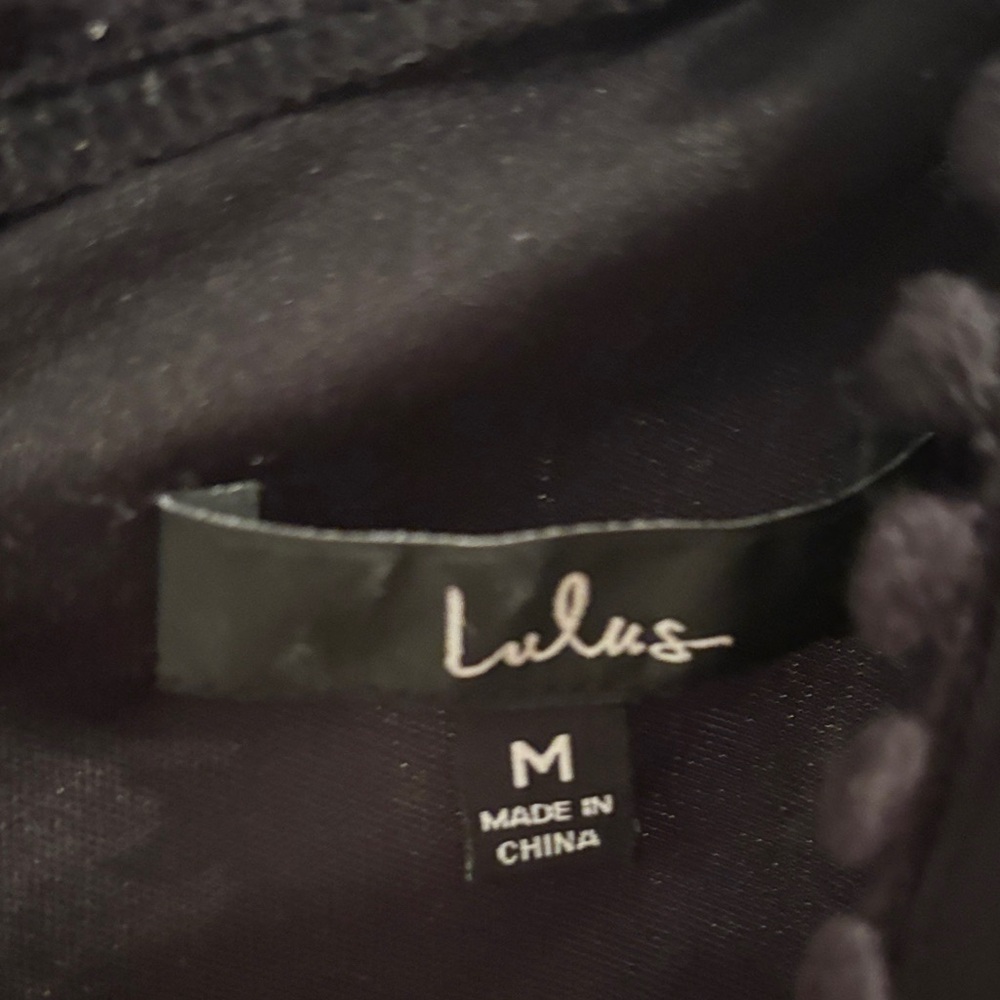 Lulus Elegant Black Lace Dress ptp 19 - Picture 4 of 6